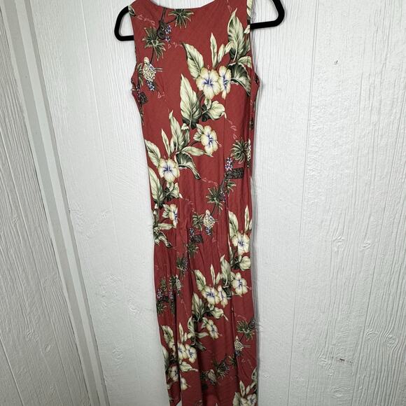 Hilo Hattie The Hawaiian Original Dress Sz Small Sleeveless Rayon Floral Resort - Picture 2 of 8